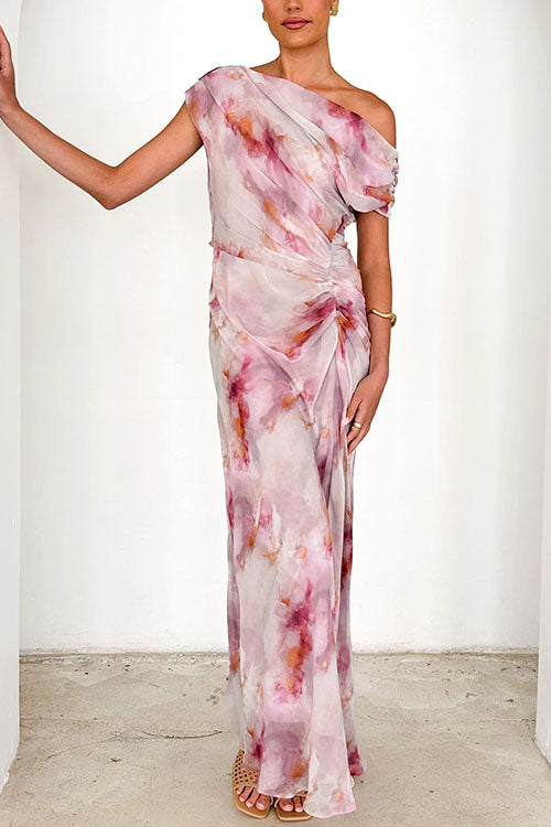 PORTOFINO – One Shoulder Maxi Dress – 6754