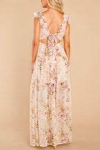 ANTIBES – V Neck Maxi Dress – 5031