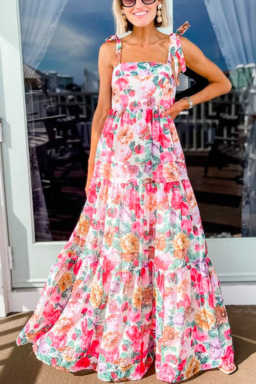 SEVILLE – Tie Shoulder Maxi Dress – 4985
