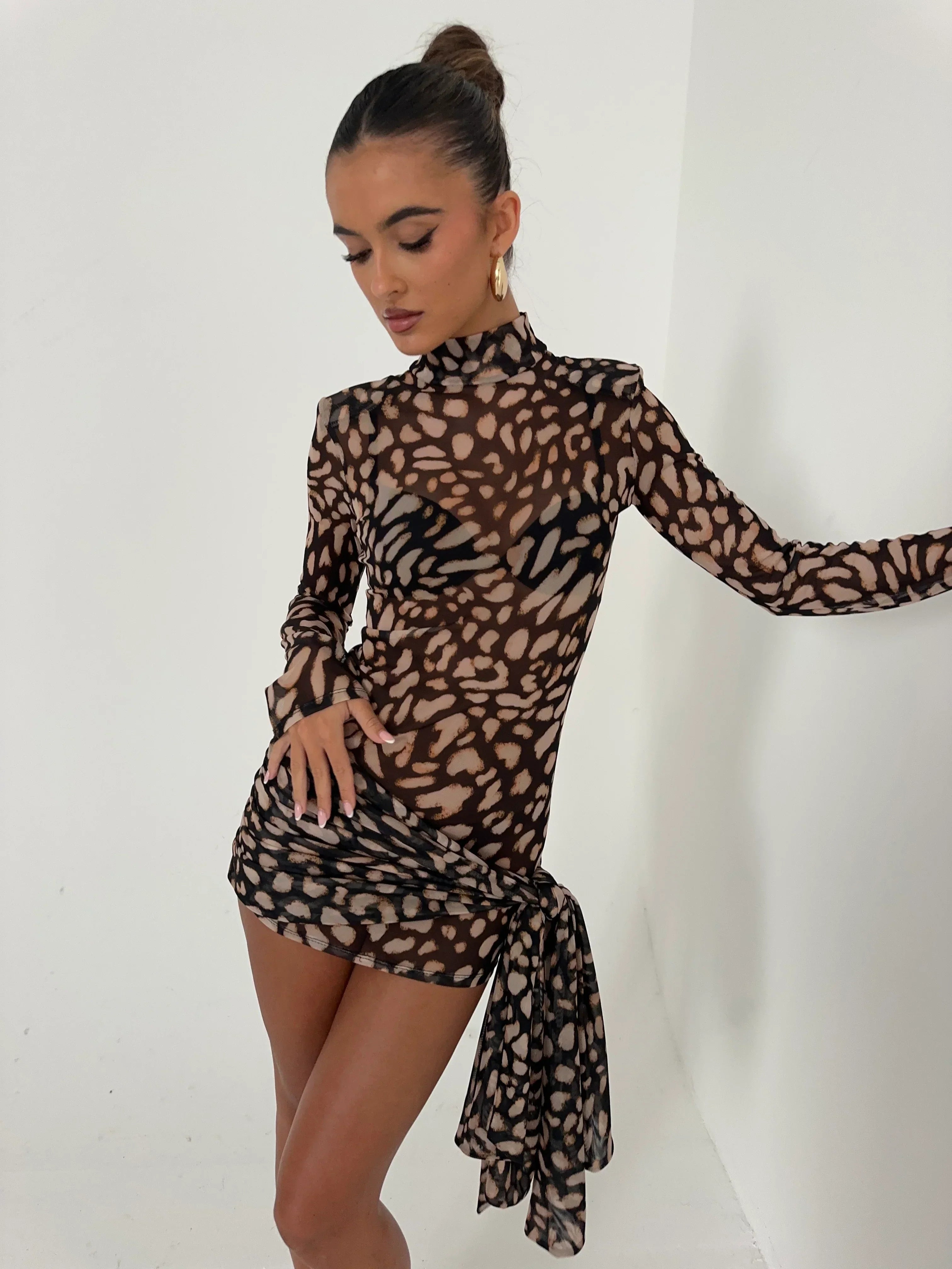 PARIS – Mesh Mini Dress – 4184