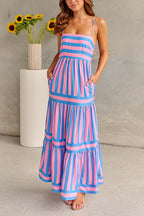 MARBELLA – Striped Maxi Dress – 1397