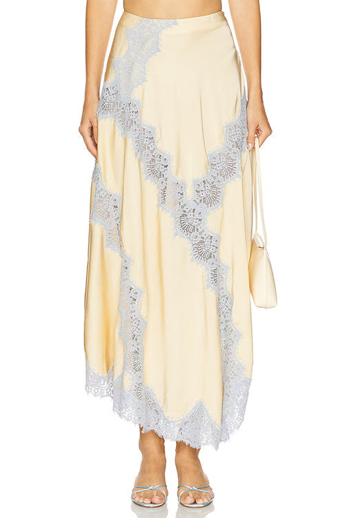 MYKONOS – Satin Maxi Skirt – 1683