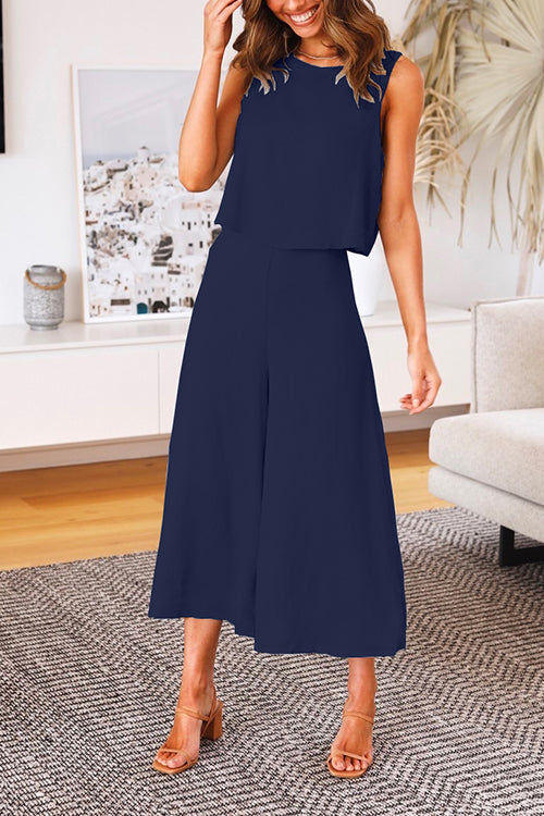 MALAGA – Crewneck Tank Set – 7340