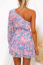 PALERMO – One Shoulder Mini Dress – 8778