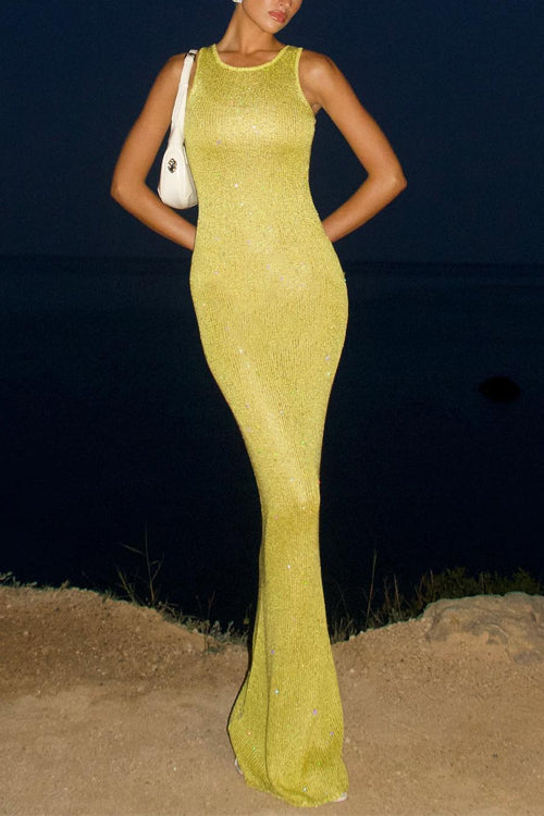 ATHENS – Glitter Maxi Dress – 3843