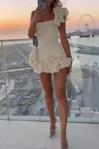 LISBON – One Shoulder Mini Dress – 6132