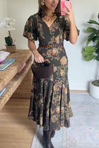 FORMENTERA – Floral Midi Dress – 6612