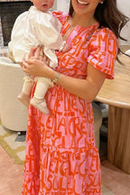 MARSEILLE – V Neck Maxi Dress – 1605