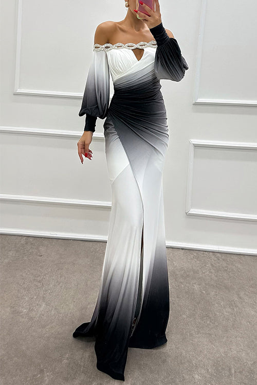 PORTOFINO – Off Shoulder Maxi Dress – 2207