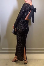 PORTO – Sequin Bodycon Maxi Dress – 5488