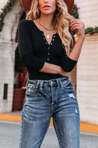 BUDAPEST – Long Sleeve Henley – 9423