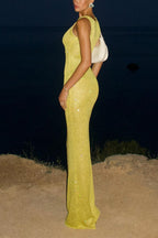 ATHENS – Glitter Maxi Dress – 3843