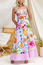 RHODES – Tropical Maxi Dress – 4032