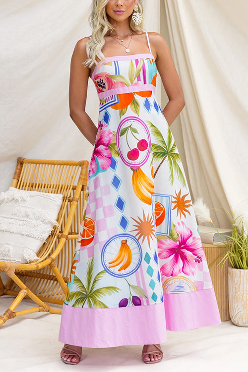 RHODES – Tropical Maxi Dress – 4032