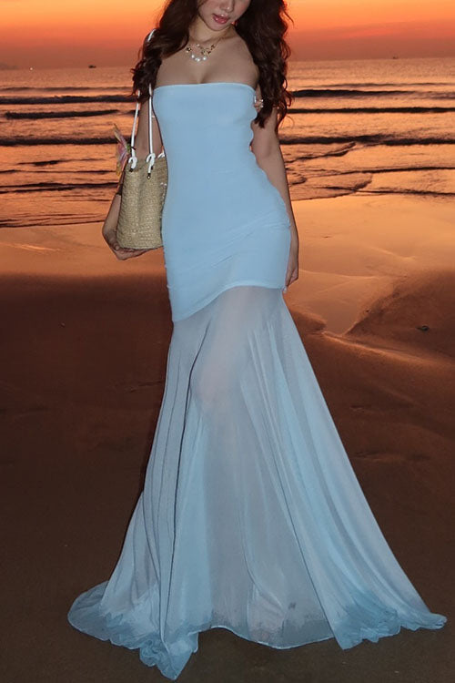 MADRID – Strapless Bodycon Maxi – 6755