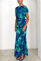 MONACO – Off Shoulder Maxi Dress – 7643