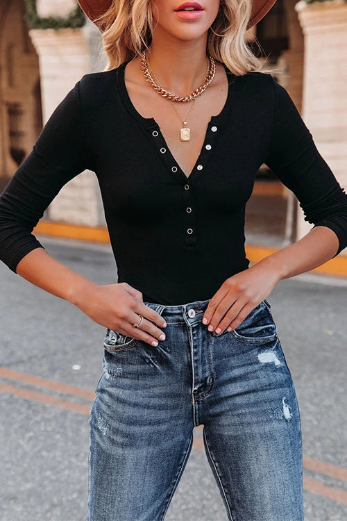 BUDAPEST – Long Sleeve Henley – 9423