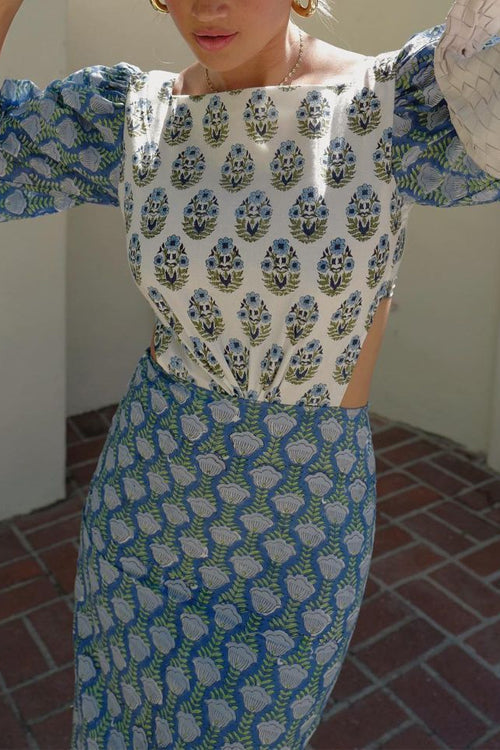 FORMENTERA – Printed Midi Dress – 9948