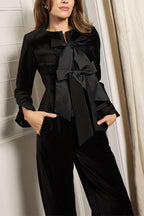 WARSAW – Long Sleeve Velvet Top – 2172