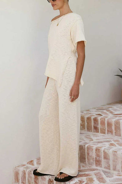 NICE – Wide Leg Knit Pants – 5092