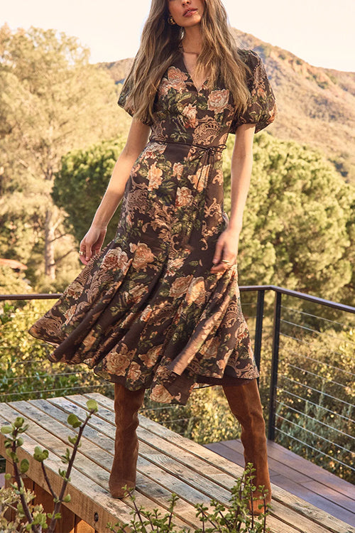 FORMENTERA – Floral Midi Dress – 6612