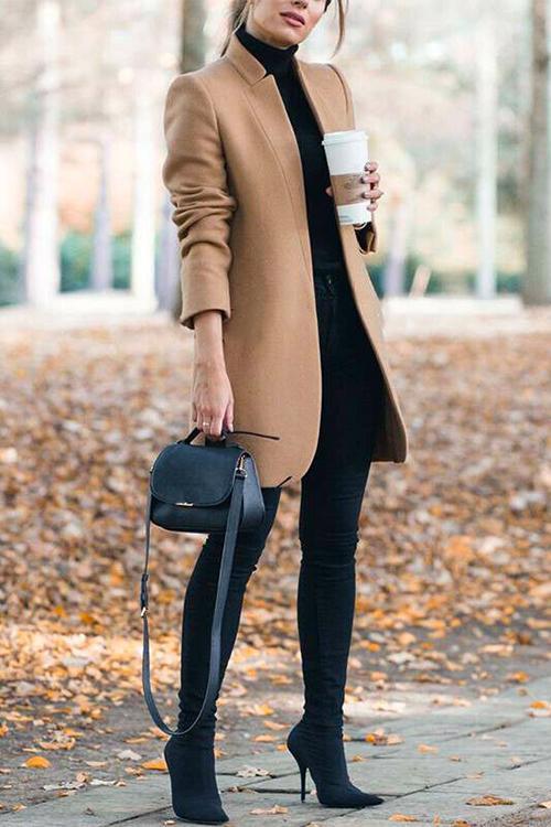 EDINBURGH – Stand Collar Coat – 4032