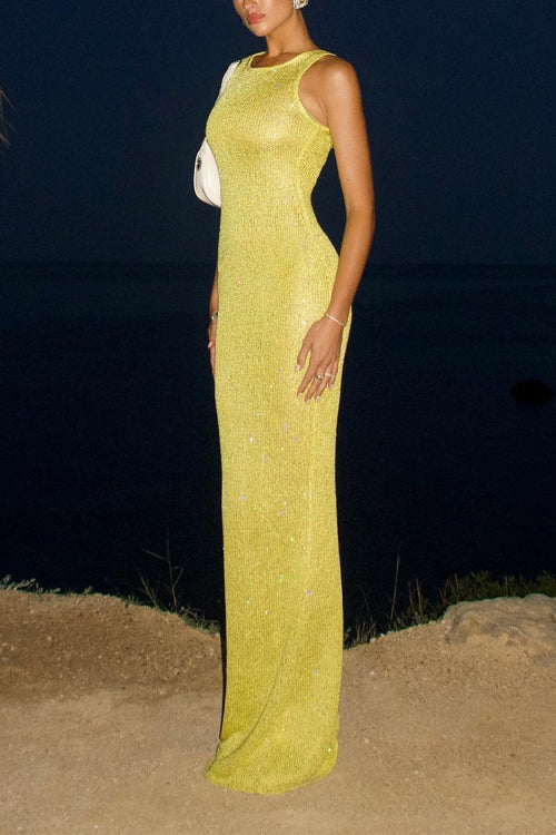 ATHENS – Glitter Maxi Dress – 3843