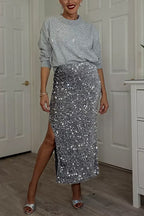 BERN – Rhinestone Pullover Sweater – 4748