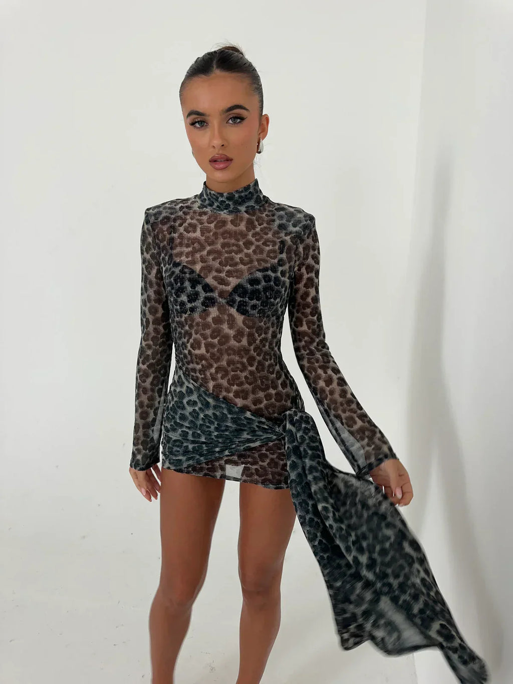 PARIS – Mesh Mini Dress – 4184