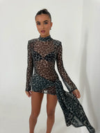 PARIS – Mesh Mini Dress – 4184