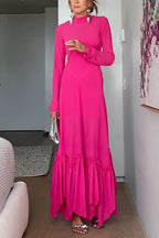 MALAGA – Mockneck Maxi Dress – 1874