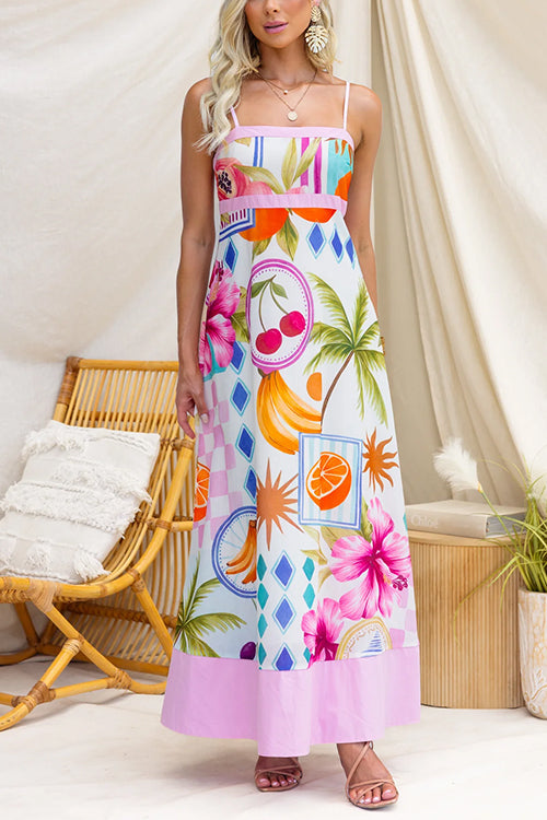 RHODES – Tropical Maxi Dress – 4032