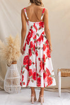 CAPRI – Floral Swing Midi Dress – 9574