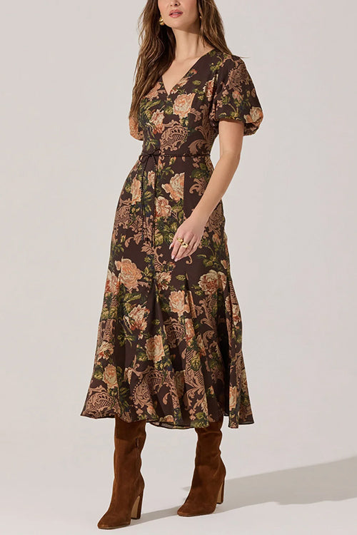FORMENTERA – Floral Midi Dress – 6612