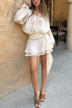 ZURICH – Long Sleeve Mini Dress – 5381