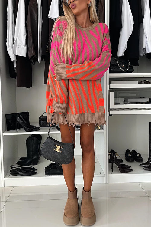 BERN – Crewneck Geometric Sweater – 3052