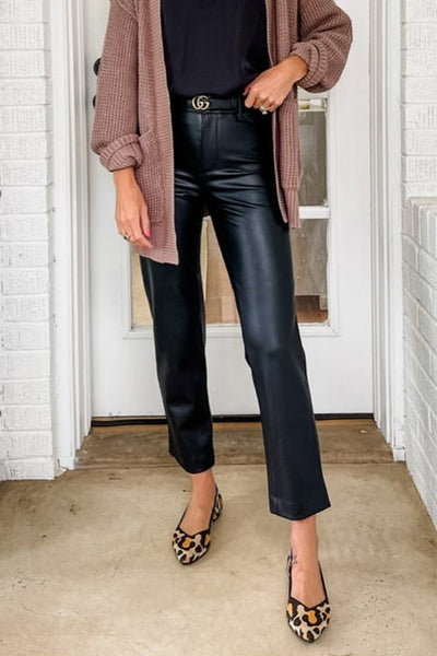 WARSAW – Faux Leather Trousers – 3162