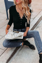 BUDAPEST – Long Sleeve Henley – 9423