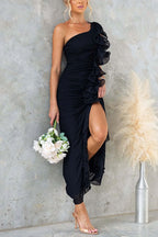 MADRID – One Shoulder Maxi Dress – 5321