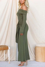 MADRID – Off Shoulder Maxi Dress – 5236