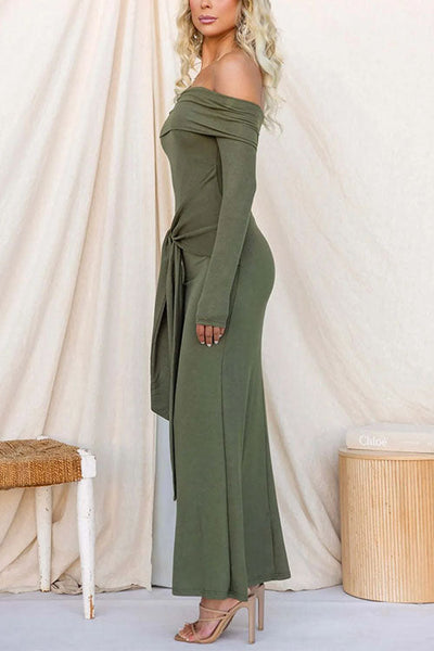 MADRID – Off Shoulder Maxi Dress – 5236