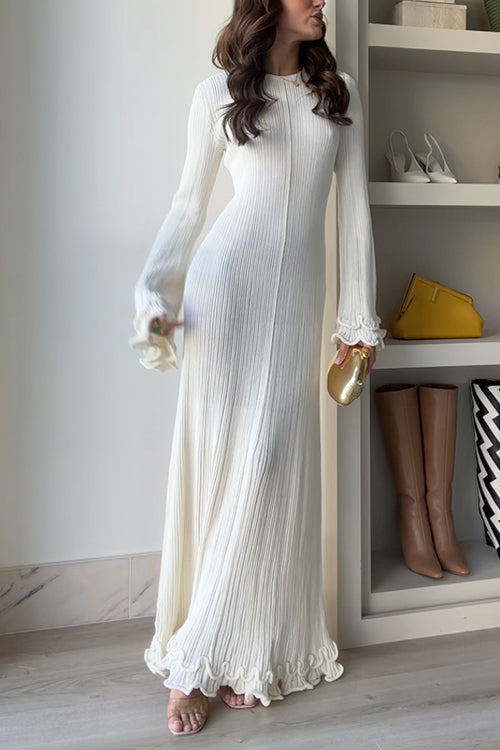 MARSEILLE – Bell Sleeve Maxi Dress – 4784