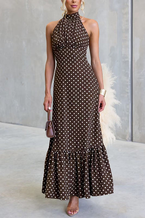 SANTORINI – Halter Maxi Dress – 9659