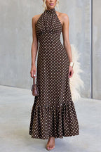 SANTORINI – Halter Maxi Dress – 9659