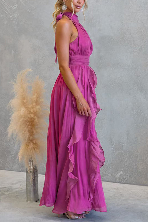 MONTPELLIER – Halter Maxi Dress – 7775