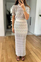 MONACO – High Rise Maxi Skirt – 7012