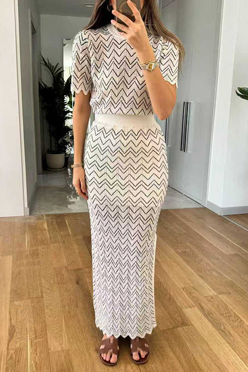 MONACO – High Rise Maxi Skirt – 7012