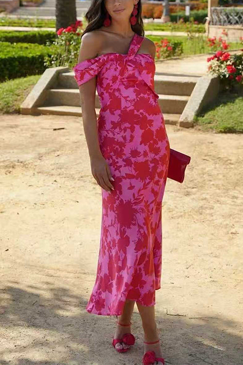 PORTO – Twist Front Midi Dress – 4263