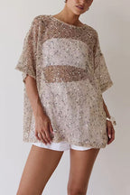 LYON – Sequin Crochet Top – 4616