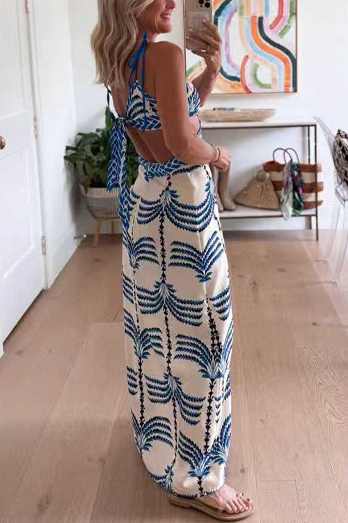 POSITANO – Tie Shoulder Maxi Dress – 2638